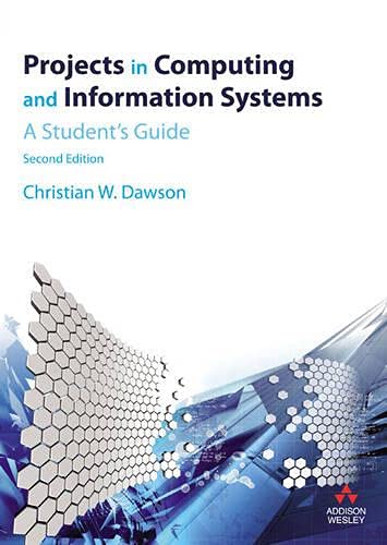 Imagen de archivo de Projects in Computing and Information Systems: A Student's Guide a la venta por medimops