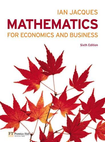 Beispielbild fr Mathematics for Economics and Business zum Verkauf von WorldofBooks