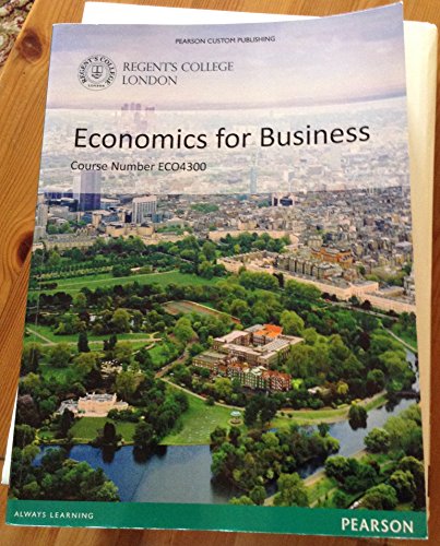Economics for Business 5th edition (9780273722335) by John Sloman
