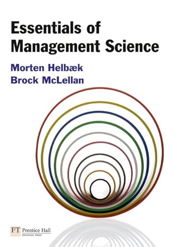 Imagen de archivo de Essentials of Management Science a la venta por Phatpocket Limited