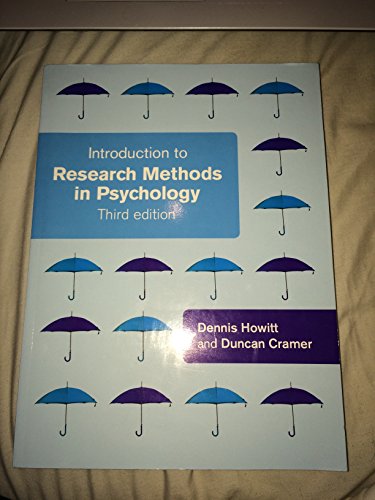9780273726074: Introduction to Research Methods in Psychology + Website