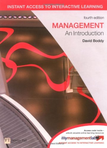 Imagen de archivo de Management: An Introduction a la venta por WorldofBooks