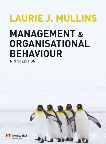 9780273728610: Management & Organisational Behaviour.: 9th Edition