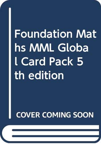 Foundation Maths MML Global Card Pack 5th edition (9780273730774) by Croft, Dr Anthony; Davison, Robert