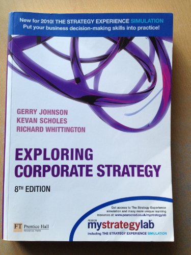 Stock image for Exploring Corporate Strategy + Mystrategylab for sale by Books Unplugged