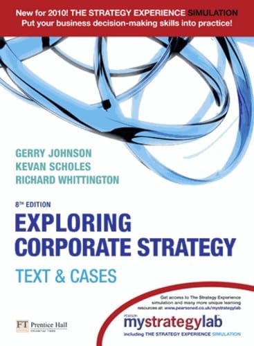 Stock image for Exploring Corporate Strategy with MyStrategyLab : Text and Cases for sale by Better World Books Ltd