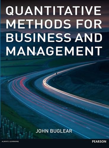 9780273736288: Quantitative Methods for Business & Management