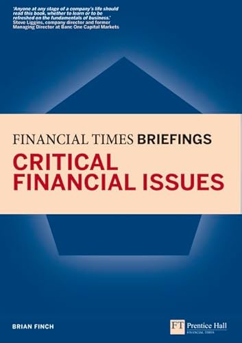 Beispielbild fr Critical Financial Issues: Financial Times Briefing (Financial Times Series) zum Verkauf von WorldofBooks