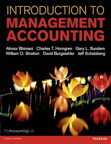 Beispielbild fr Introduction to Management Accounting zum Verkauf von Brit Books