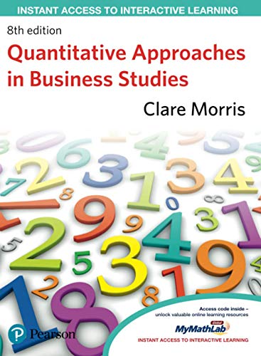 9780273738633: Quantitative Approaches in Business Studies