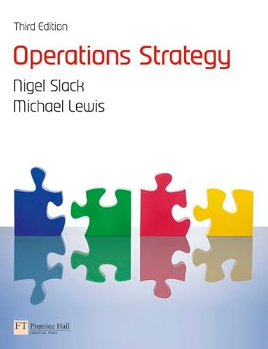 Imagen de archivo de Operations Strategy a la venta por SecondSale