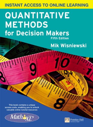 Quantitative Methods for Decision Makers with MyMathLab Global (9780273742661) by Mik Wisniewski