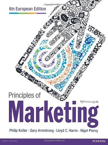 Beispielbild fr Principles of Marketing zum Verkauf von Anybook.com