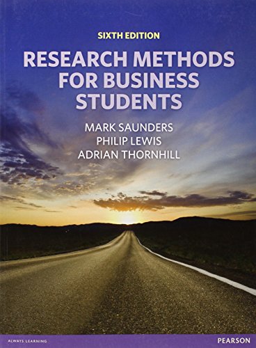 Stock image for Research Methods for Business Students for sale by KuleliBooks