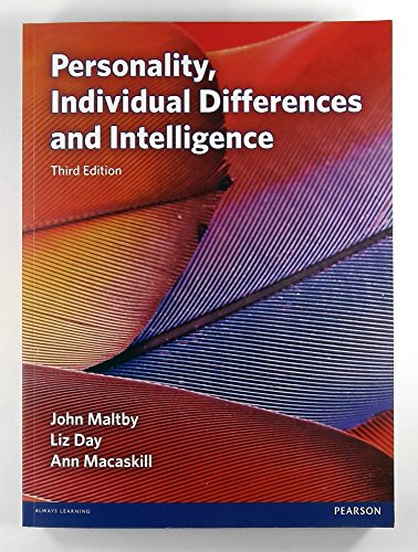 Imagen de archivo de Personality, Individual Differences and Intelligence a la venta por Irish Booksellers