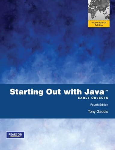 Immagine dell'editore per Starting Out with Java- From Control Structures through Data Structures by Gaddis,Tony; Muganda,Godfrey. [2011,2nd Edition.] Paperback venduto da Bookmans