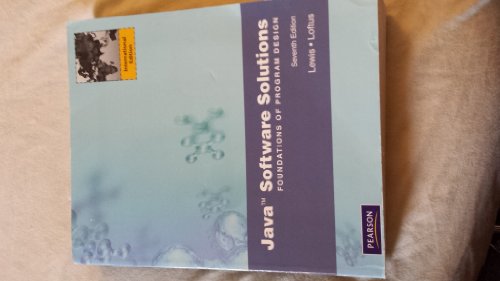 9780273751472: Java: Software Solutions Foundations of Program Design