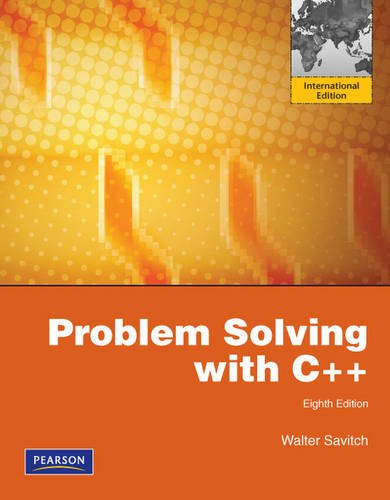 9780273752189: Problem Solving with C++: International Edition