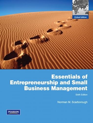 Stock image for Essentials of Entrepreneurship and Small Business Management: Global Edition for sale by MusicMagpie
