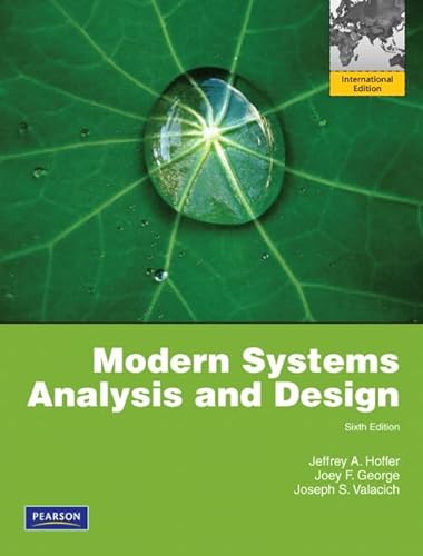 9780273756088: Modern Systems Analysis and Design:Global Edition