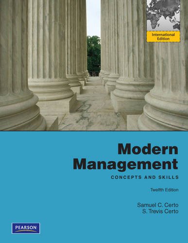 Imagen de archivo de Modern Management: Concept and Skills: International Edition a la venta por Ammareal