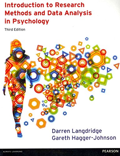 Imagen de archivo de Introduction to Research Methods and Data Analysis in Psychology 3rd edn a la venta por AwesomeBooks