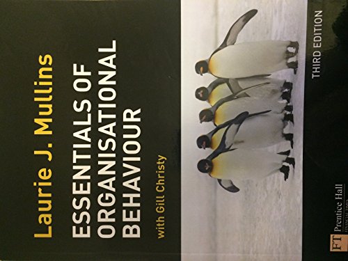 Beispielbild fr Essentials of Organisational Behaviour zum Verkauf von WorldofBooks