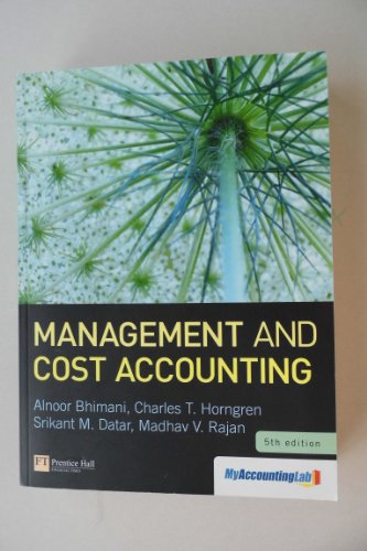 Stock image for Management and Cost Accounting for sale by HPB-Red