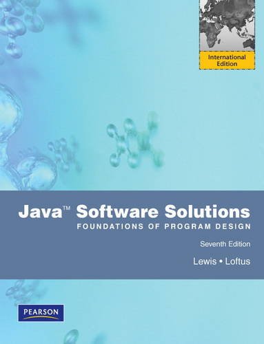 9780273760184: Java Software Solutions