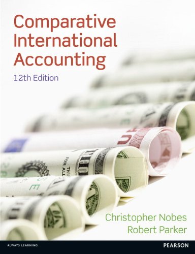 Beispielbild fr Comparative International Accounting zum Verkauf von AwesomeBooks