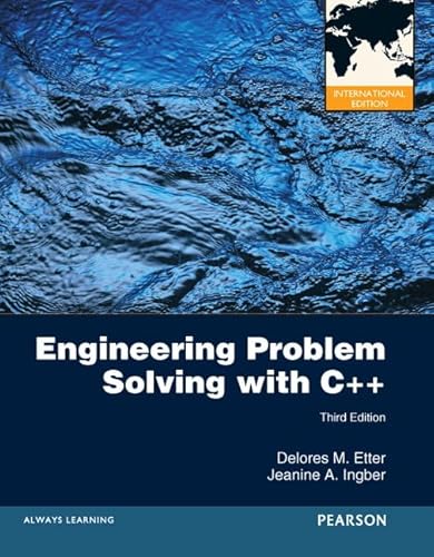 9780273764052: Engineering Problem Solving with C++: International Edition