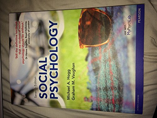 Stock image for Social Psychology for sale by medimops
