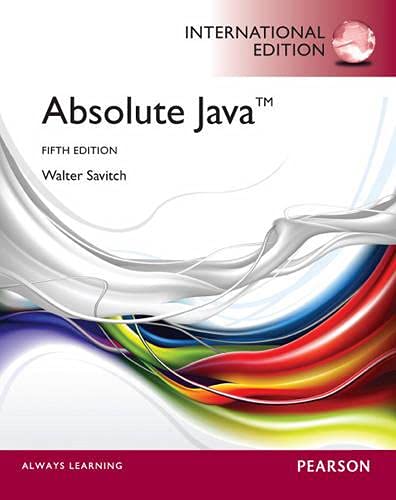 9780273764793: Absolute Java: International Edition