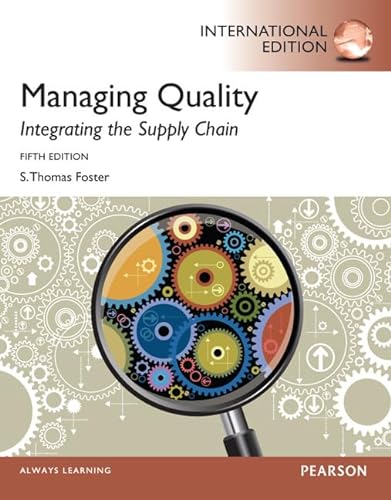 Imagen de archivo de Managing Quality Integrating the Supply Chain a la venta por SecondSale