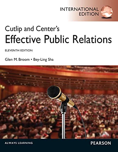9780273768395: Cutlip and Center's Effective Public Relations: International Edition