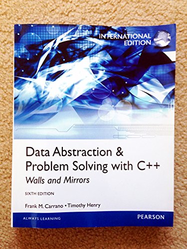 9780273768418: Data Abstraction & Problem Solving with C++: International Edition