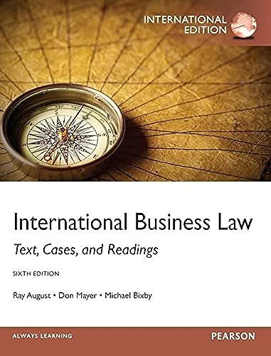 Imagen de archivo de International Business Law: International Edition: Text, Cases, and Readings a la venta por Studibuch