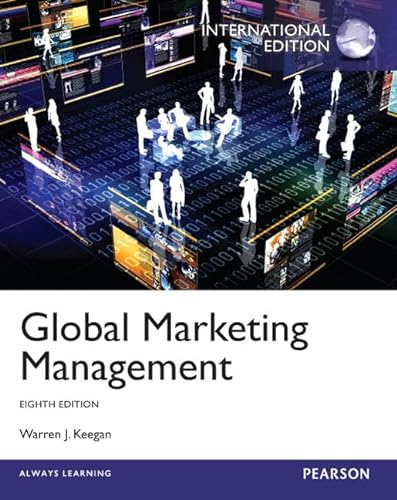9780273768685: Global Marketing Management: International Edition