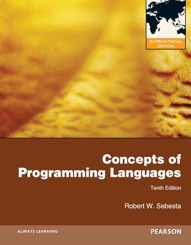 Imagen de archivo de Concepts of Programming Languages a la venta por Better World Books Ltd