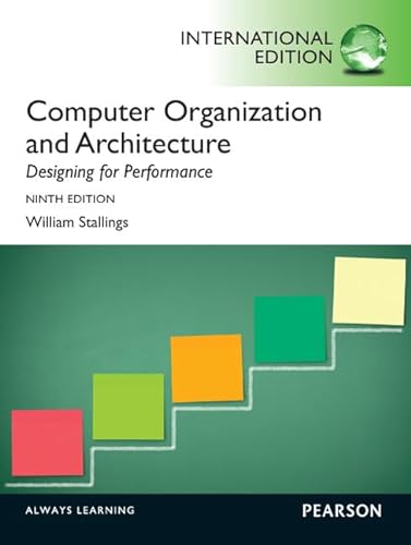 9780273769194: Computer Organization and Architecture: International Edition