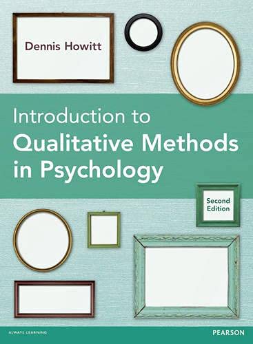 Beispielbild fr Introduction to Qualitative Methods in Psychology zum Verkauf von WorldofBooks