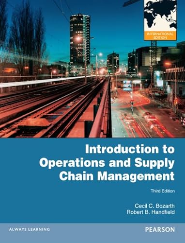 Imagen de archivo de Introduction to Operations and Supply Chain Management a la venta por Better World Books Ltd