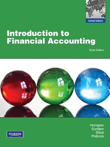 Stock image for Introduction to Financial Accounting : Global Edition for sale by Better World Books Ltd