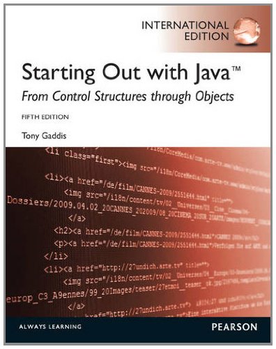 Stock image for Starting Out with Java: From Control Structures Through Objects for sale by Phatpocket Limited