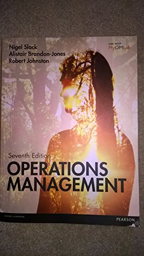 Stock image for Operations Management for sale by Better World Books Ltd