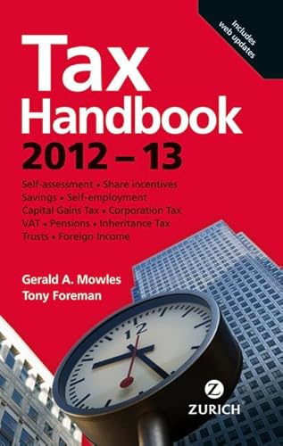 Imagen de archivo de Zurich Tax Handbook 2012-2013 a la venta por Better World Books Ltd