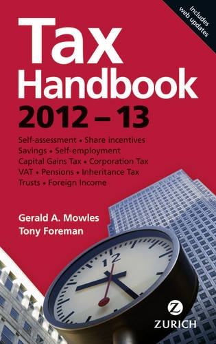 Stock image for Zurich Tax Handbook 2012-2013 for sale by Better World Books Ltd