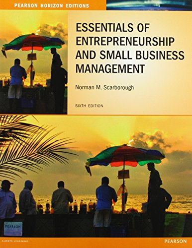 Imagen de archivo de Essentials of Entrepreneurship and Small Business Management: Horizon Edition a la venta por PBShop.store UK