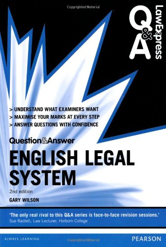 Beispielbild fr Law Express Question and Answer: English Legal System 2nd edn (Law Express Questions & Answers) zum Verkauf von WorldofBooks