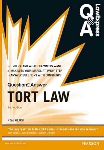 Beispielbild fr Law Express Question and Answer: Tort Law (Law Express Questions & Answers) zum Verkauf von WorldofBooks